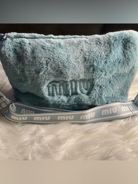 Blue Fur Bag